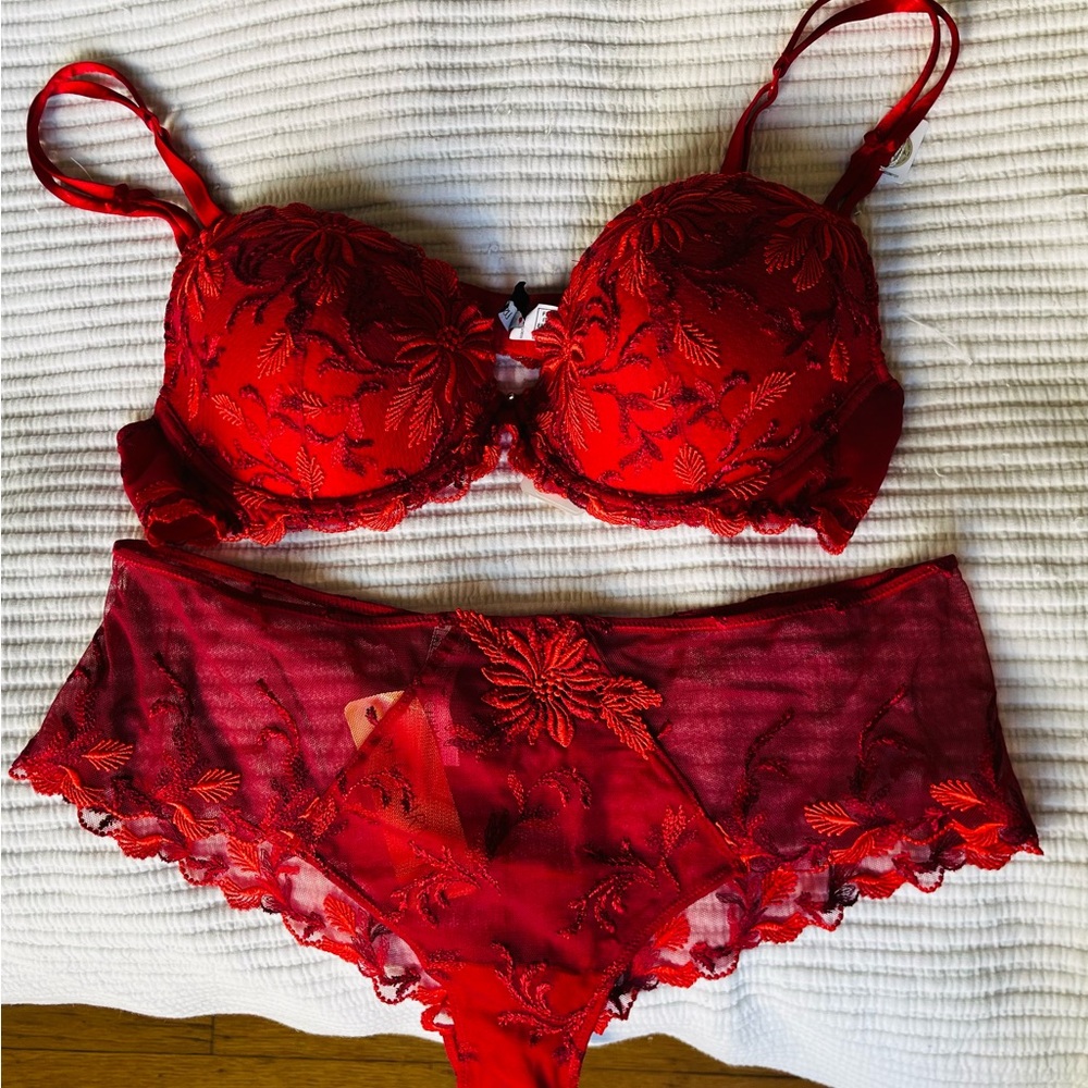 Lise Charmel Fleur Aphrodite Bra and Panties Set NWT